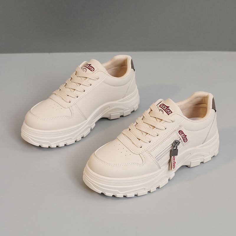 Damen Chunky Sneaker mit modischem Reißverschluss und rutschfester Sohle EB