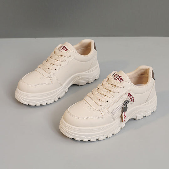 Damen Chunky Sneaker mit modischem Reißverschluss und rutschfester Sohle EB