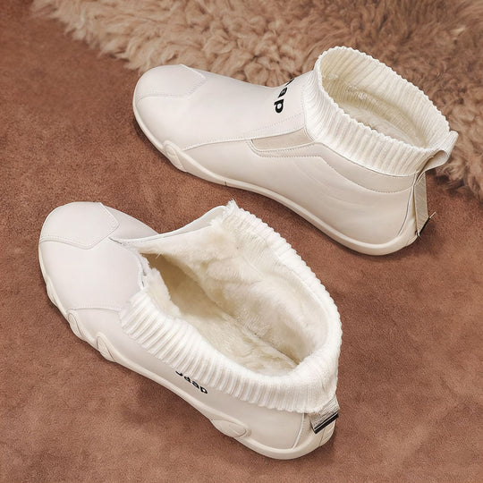 Damen trendige Stiefel mit elastischem Schaft und rutschfester Sohle EB