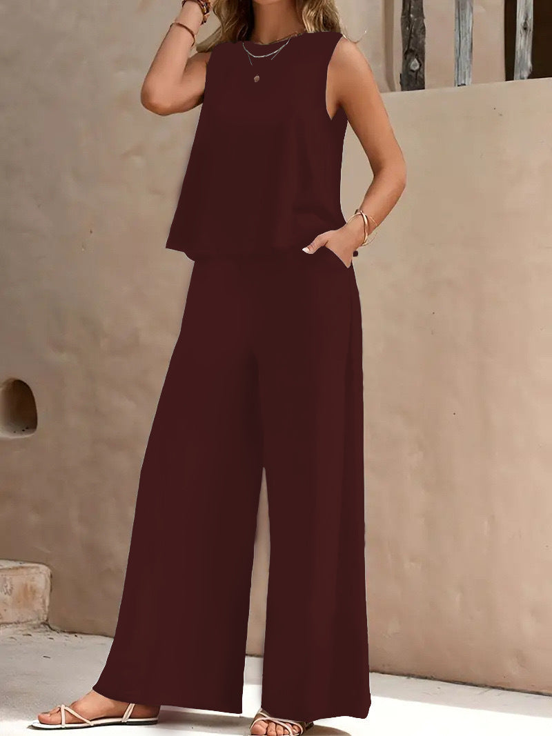 Damen Komfortables und elegantes Loungeset mit weitem Schnitt EB