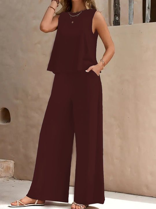 Damen Komfortables und elegantes Loungeset mit weitem Schnitt EB