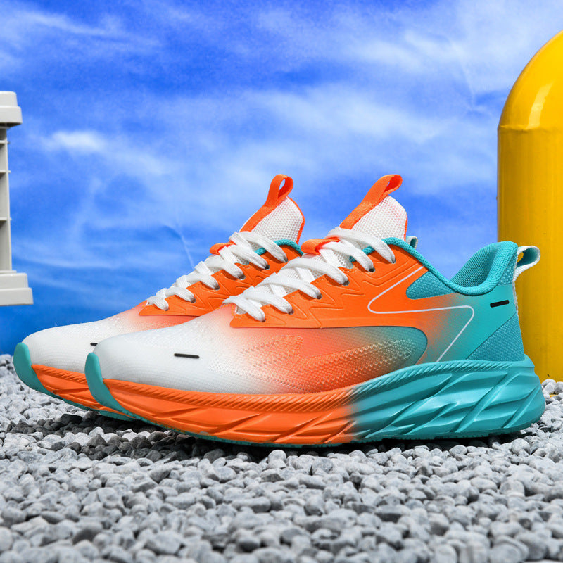 Unisex gedämpfte Straßenlauf-Sneaker mit reaktiver Hohlkern-Zwischensohle und atmungsaktivem Mesh-Upper EB