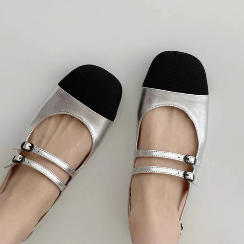 Damen Sling-Ballerinas mit dekorativen Schnallen EB