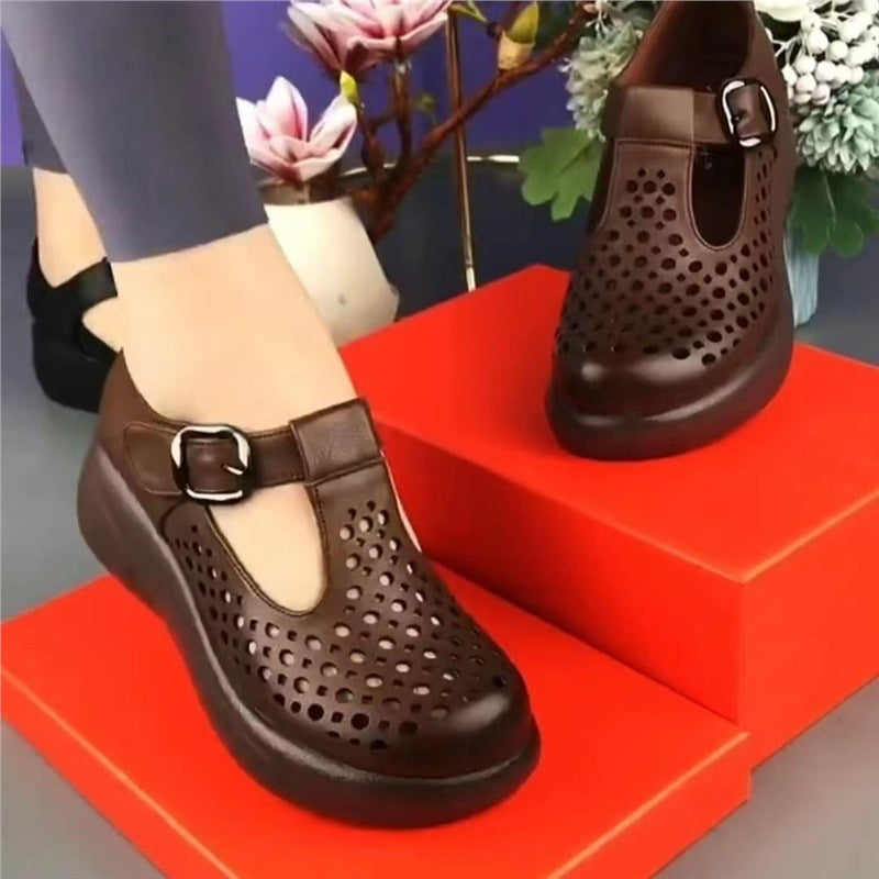 Damen Atmungsaktive Clogs mit verstellbarem Riemen und rutschfester Sohle EB