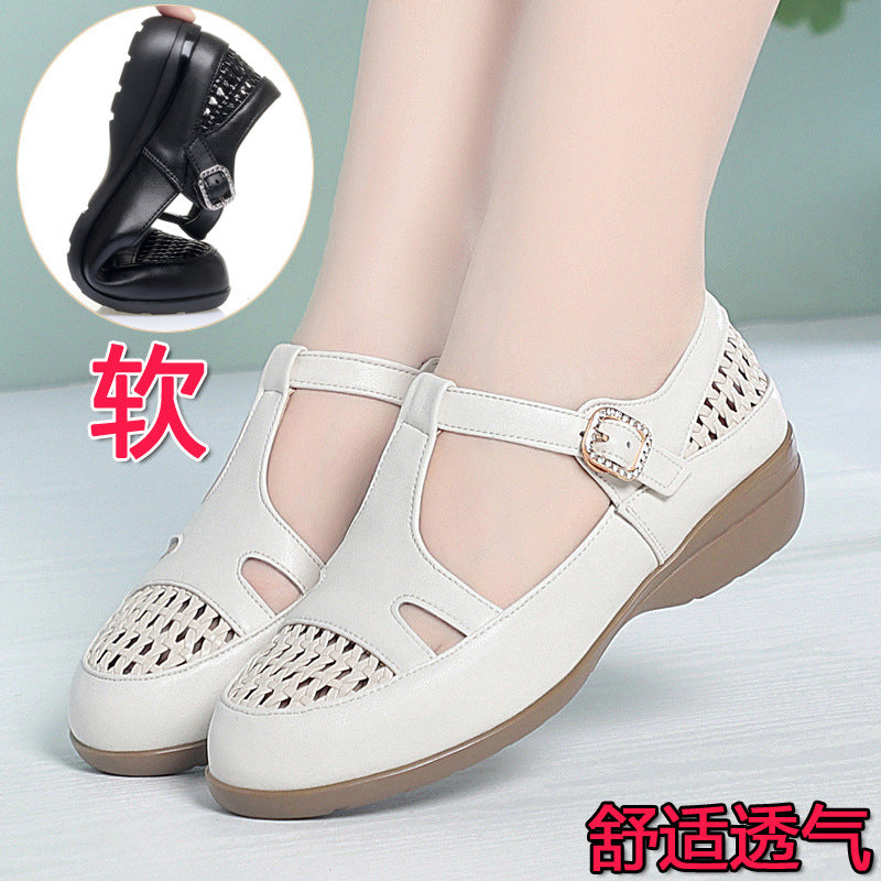 Damen Riemchensandalen mit komfortablem Fußbett und modischem Schnallenakzent EB