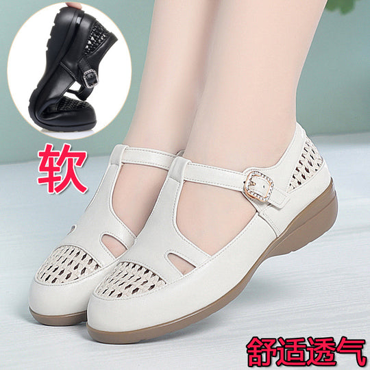 Damen Riemchensandalen mit komfortablem Fußbett und modischem Schnallenakzent EB