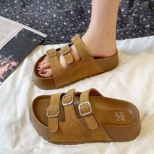 Damen Komfortable Clogs mit verstellbaren Schnallen EB