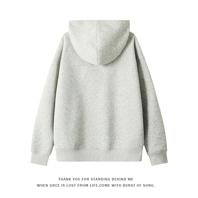 Damen nan asymmetrischer Kapuzenpullover mit hohem Kragen, diagonalem Reißverschluss und Kängurutaschen EB