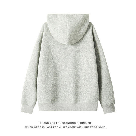 Damen nan asymmetrischer Kapuzenpullover mit hohem Kragen, diagonalem Reißverschluss und Kängurutaschen EB