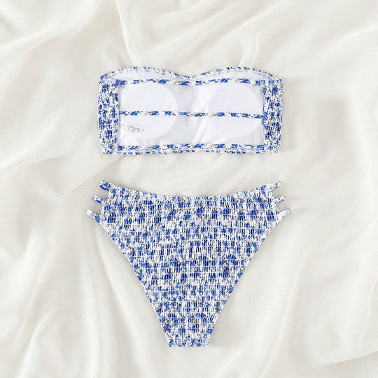 Damen Bandeau-Bikini mit raffiniertem Gummizug EB