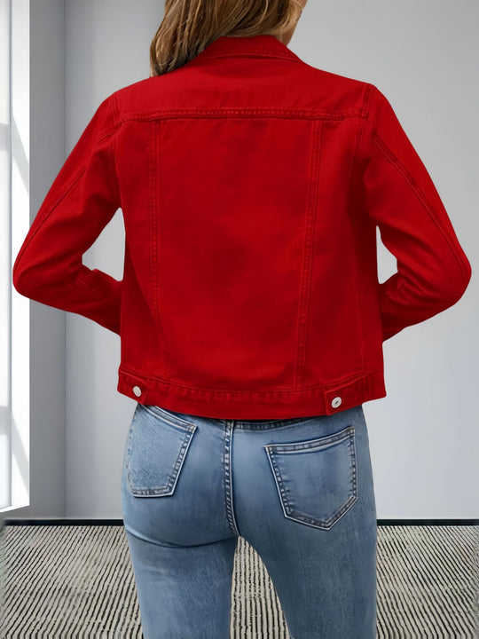 Damen Lässige Utility-Jacke mit strukturierten Details EB