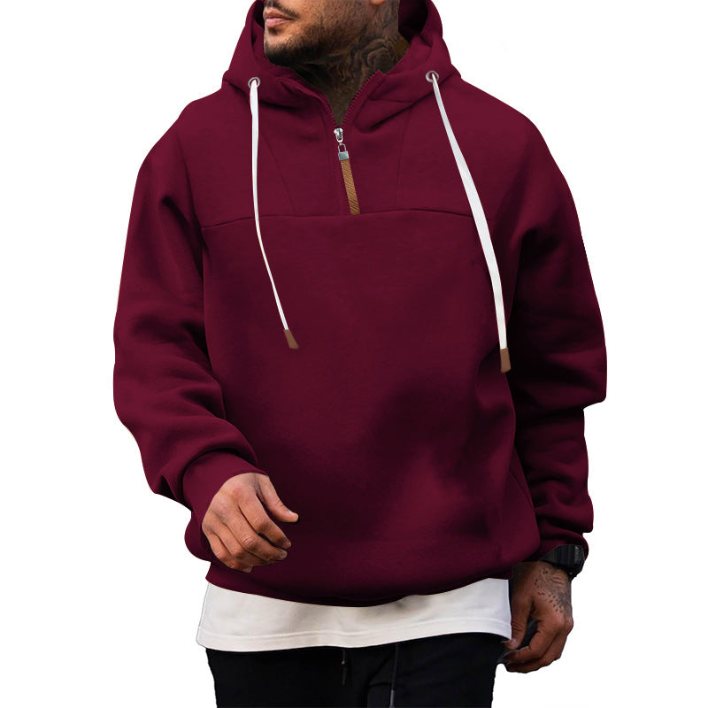 Herren Sportlicher Hoodie mit innovativem Reißverschlussdesign EB