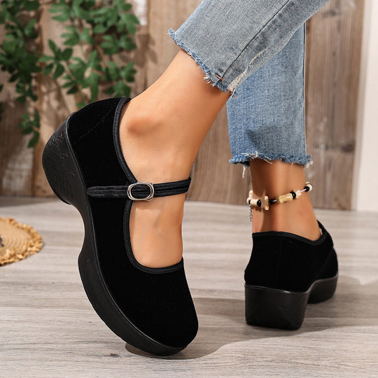 Damen Komfortable und stilvolle Clogs mit verstellbarem Riemen EB