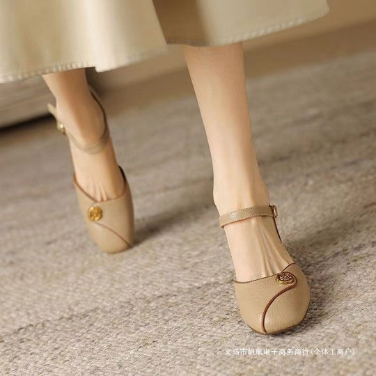 Damen Elegante Sling-Pumps mit komfortablem Fußbett und Schmuckdetail EB