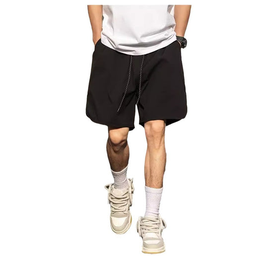 Herren sportliche Shorts mit elastischem Bund und verstellbarem Zugband EB