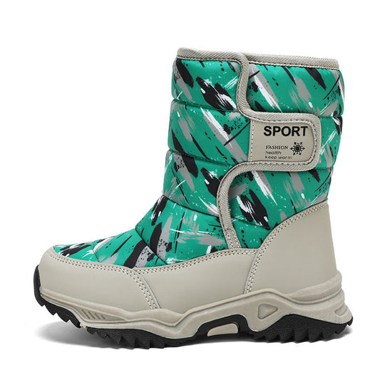 Damen isolierte Winterstiefel mit rutschfester Profilsohle und atmungsaktivem Innenfutter EB