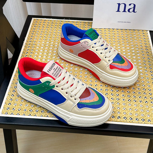 Damen Sportliche Sneakers mit farbenfrohem Design und atmungsaktivem Obermaterial EB