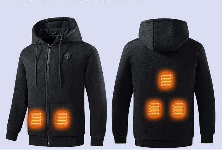 Damen beheizbare Kapuzenjacke R&B