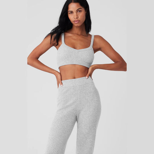 Damen Sportliches Rippstrick-Set EB