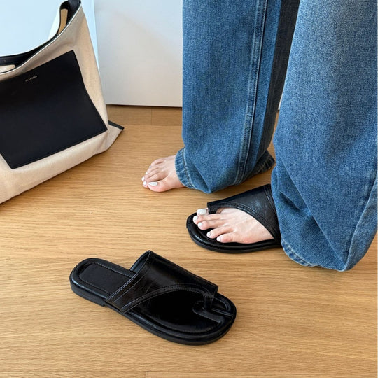 Damen Komfortable Zehentrenner-Sandalen mit ergonomischem Design und rutschfester Sohle EB