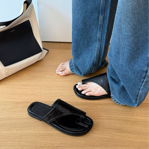 Damen Komfortable Zehentrenner-Sandalen mit ergonomischem Design und rutschfester Sohle EB