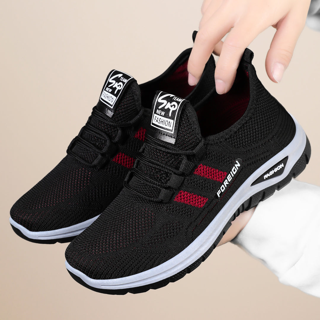 Damen Atmungsaktive Sport-Sneaker mit elastischem Schnürsystem EB