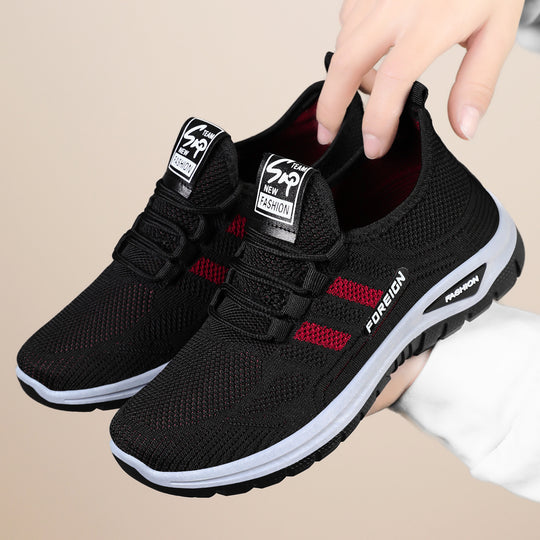 Damen Atmungsaktive Sport-Sneaker mit elastischem Schnürsystem EB
