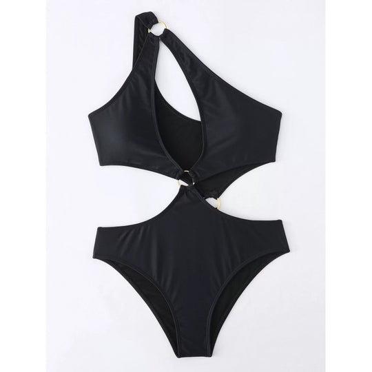 Damen Cut-Out Badeanzug mit modischem Ringdetail und figurformendem Schnitt EB