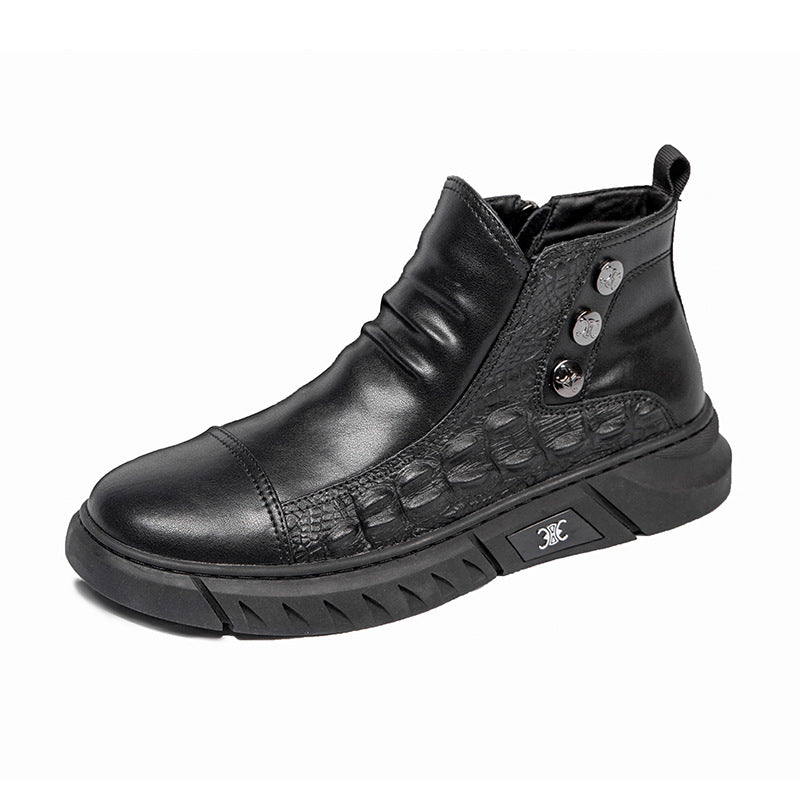 Damen Modische Stiefeletten mit Reißverschluss und Details EB