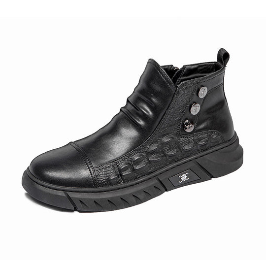 Damen Modische Stiefeletten mit Reißverschluss und Details EB