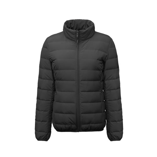 Damen Isolierte Steppjacke mit hohem Kragen und elastischen Bündchen EB