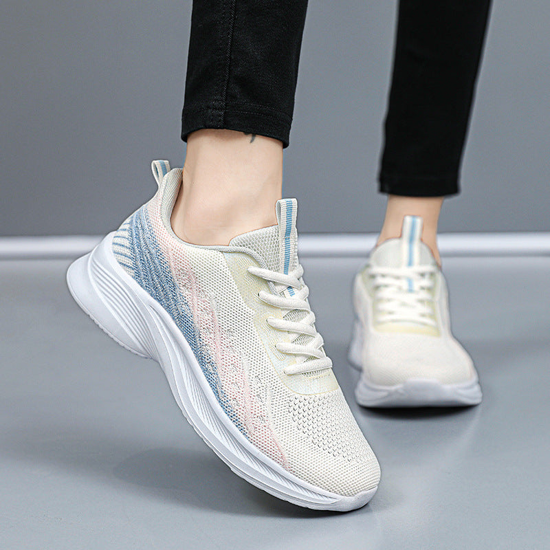 Damen Modische Laufschuhe mit atmungsaktivem Obermaterial und flexibler Dämpfung EB