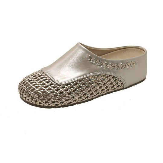 Damen Mode-Mules mit elegantem Geflecht EB