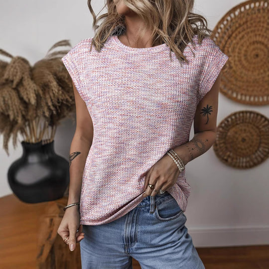 Damen Komfortables Kurzarmshirt mit lässigem Schnitt und atmungsaktivem Gewebe EB