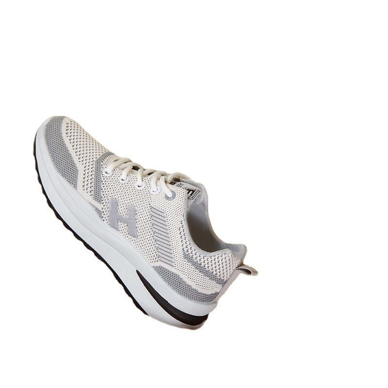 Damen Lauf-Sneaker mit atmungsaktivem Gewebe und stoßdämpfender Sohle EB