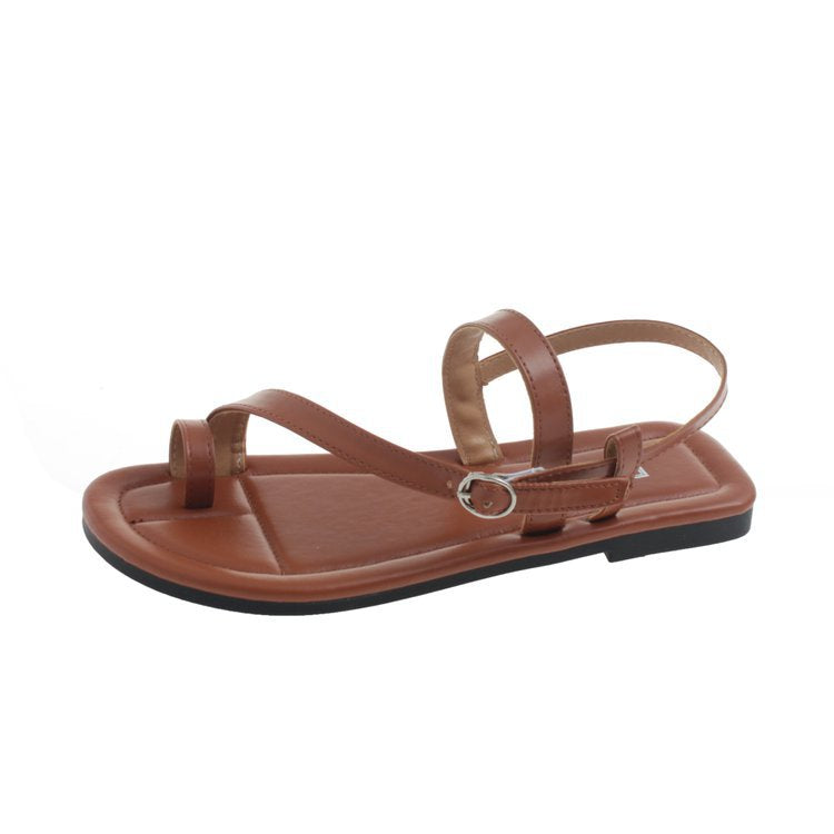 Damen Riemensandalen mit elegantem Schnallenverschluss EB