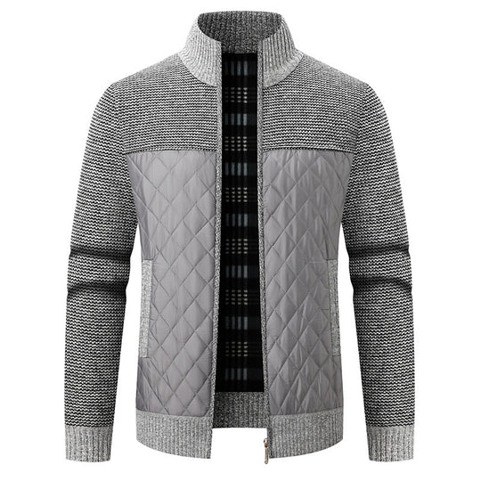 Herren modische Übergangsjacke mit strukturiertem Design und isolierendem Innenfutter EB