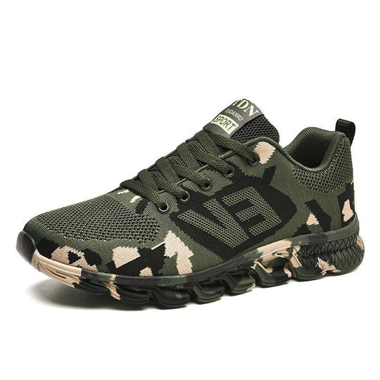 Damen Sportliche Sneakers mit Camouflage-Muster EB