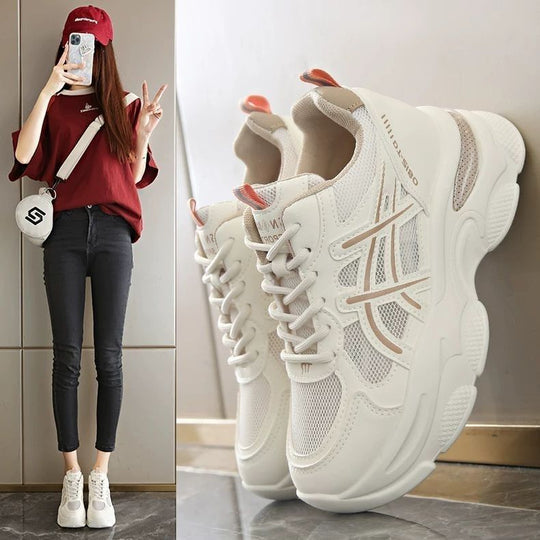 Damen Innovative Sneaker mit ergonomischer Dämpfung und atmungsaktiver Struktur EB