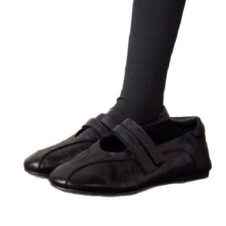 Damen elegante Mokassins mit modischen Riemchen EB