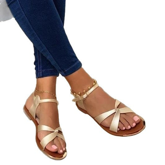 Damen elegante flache Sandalen EB