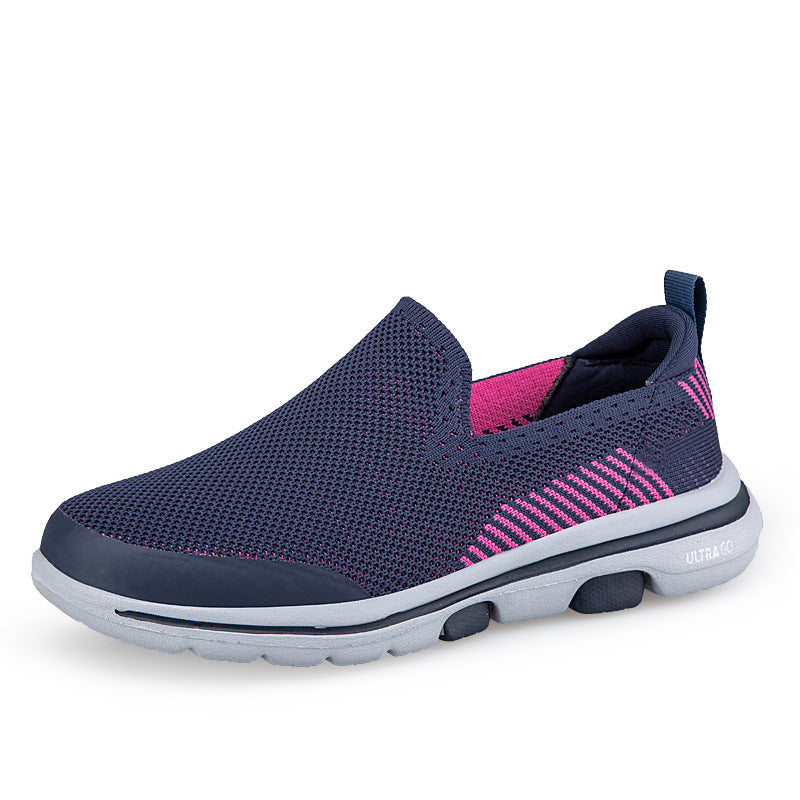 Damen Atmungsaktive Slip-On Sneakers mit elastischem Aufbau EB