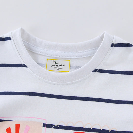 Kinder T-Shirt mit buntem Regenbogen und fröhlichem Sonnendesign EB