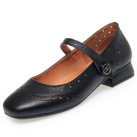 Damen Ballerinas mit verstellbarem Riemen und komfortablem Fußbett EB