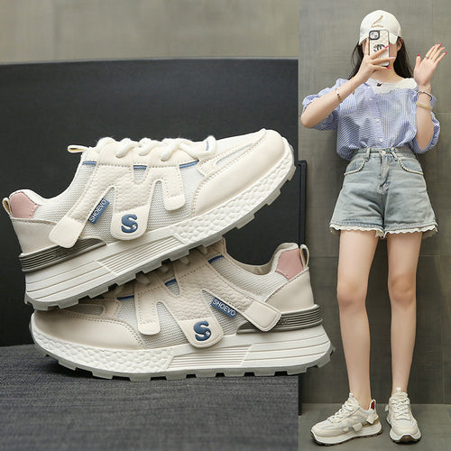 Damen Sportliche Sneakers mit atmungsaktivem Mesh-Obermaterial und komfortabler Dämpfung EB