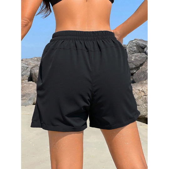 Damen Bequeme Badeshorts mit elastischem Bund EB