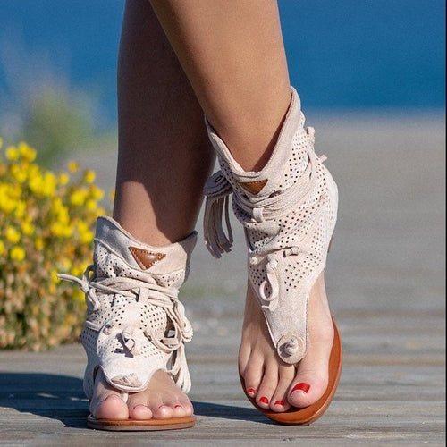 Damen modische Clogs mit atmungsaktiver Perforation und trendiger Schnürung EB