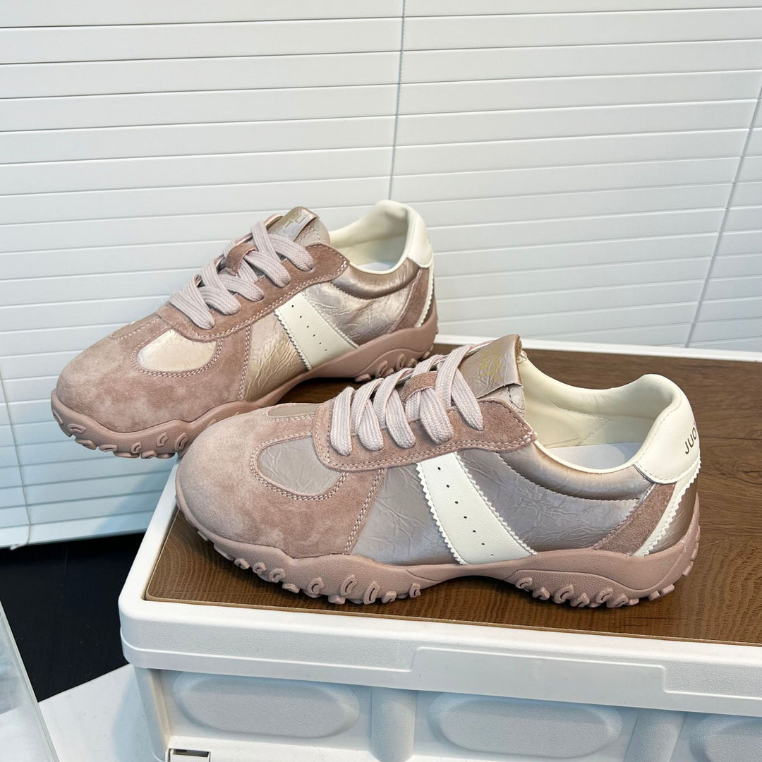 Damen modische Sneakers mit atmungsaktiver Oberflächenstruktur und rutschfester Sohle EB