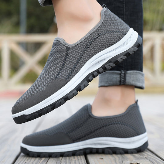 Damen Atmungsaktive Slip-On Laufschuhe mit flexibel ausgestattet Sohle EB