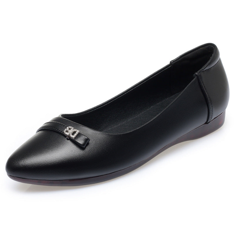Damen Ballerinas mit eleganter Schleifenverzierung und rutschfester Sohle EB